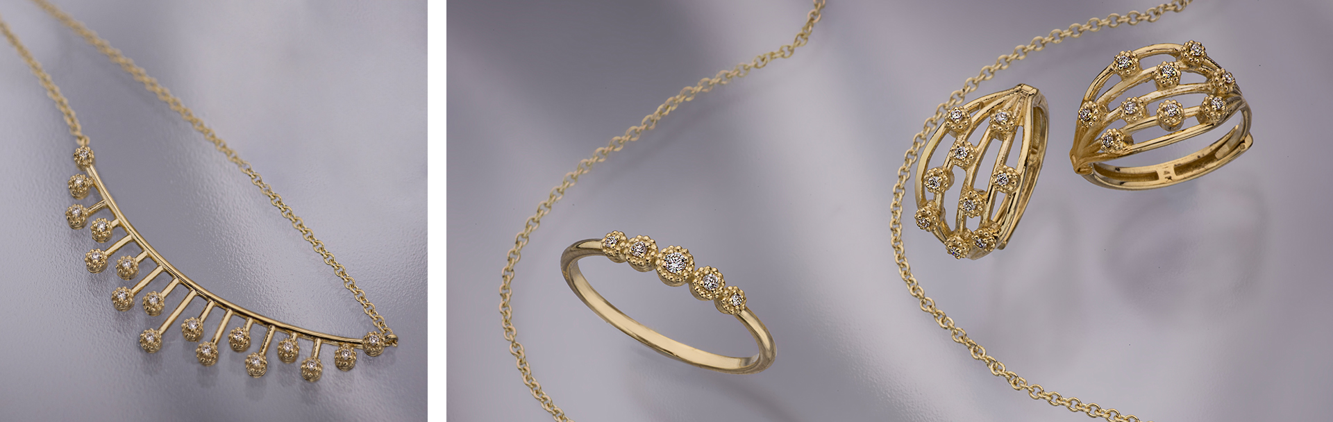 14K Gold and Diamonds Jewelry