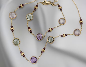 Wavelets Collection | 14K Gold Jewelry with Natural Gemstones 