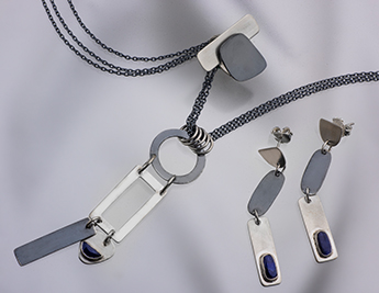 Touching Point Collection |925 Sterling Silver Jewelry with Sodalite