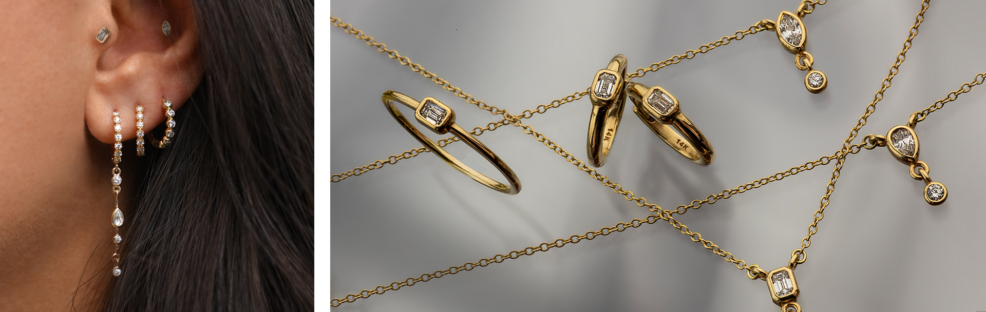 The new diamond Collection | 14K Gold and Lab-grown Diamonds Jewelry